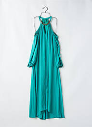 Rochie lungă mâneci lungi mâneci lungi verde BCBGMAXAZRIA femme
