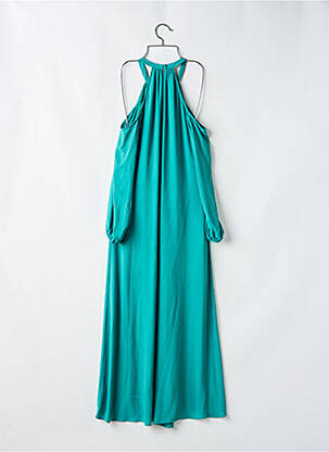 Rochie lungă mâneci lungi mâneci lungi verde BCBGMAXAZRIA femeie