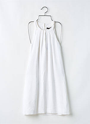Rochie midi croială fluidă fără mâneci alb BCBGMAXAZRIA femeie