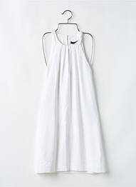 Rochie midi croială fluidă fără mâneci alb BCBGMAXAZRIA femme
