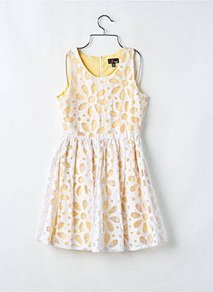 Rochie scurtă fără mâneci fără mâneci galben YUMI femeie