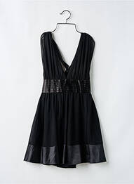 Rochie scurtă închidere cu fermoar la spate fără mâneci negru NAF NAF femme