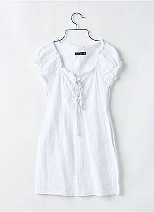 Rochie scurtă mâneci scurte mâneci scurte alb NASTY GAL femeie