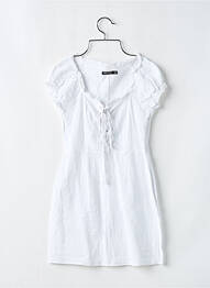Rochie scurtă mâneci scurte mâneci scurte alb NASTY GAL femme