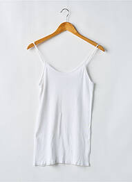 Tricou croială cambrată bretele subțiri alb VANESSA BRUNO femme