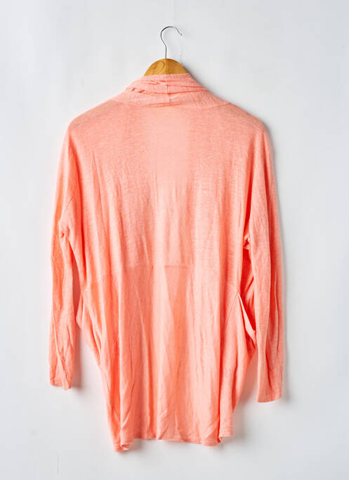 Vestă cu mâneci lungi guler șal portocaliu ZARA femme