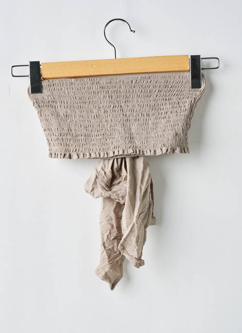 Top bej NASTY GAL femeie