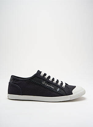 Adidași țesătură satinată vârf rotund negru CALVIN KLEIN bărbat