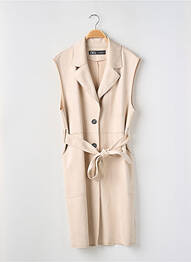 Jachete casual guler tip costum bej ZARA femme