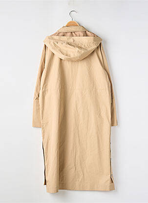 Trench țesătură poplin fără glugă bej ESPRIT femeie