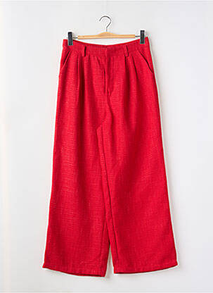 Pantalon larg roșu CIDER femeie
