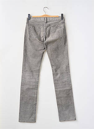 Pantalon drept elasticitate talie joasă gri UNIQLO femeie