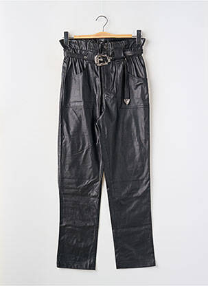 Pantalon drept elasticitate talie înaltă negru PRETTY LITTLE THING femeie