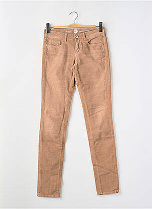 Pantalon slim talie joasă talie joasă maro NOTIFY femeie