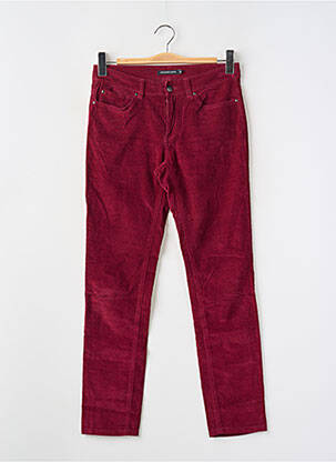Pantalon slim talie joasă talie joasă roșu MONOPRIX femeie