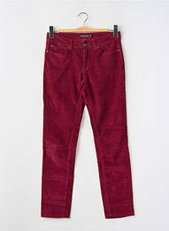Pantalon slim talie joasă talie joasă roșu MONOPRIX femme