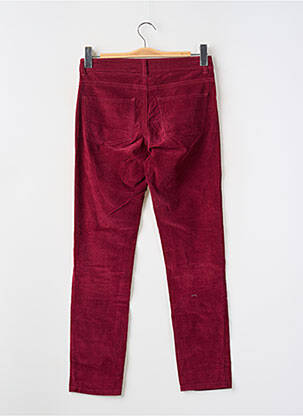 Pantalon slim talie joasă talie joasă roșu MONOPRIX femeie