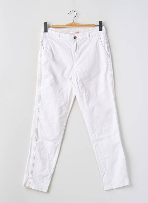 Pantalon chino alb CAMAIEU femeie