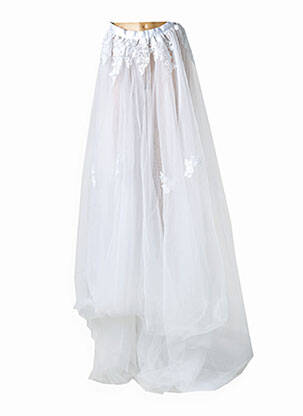 Rochie de mireasă fără mâneci alb SANS MARQUE femeie