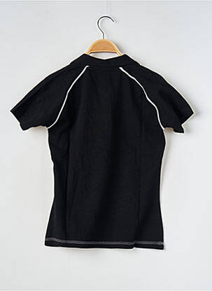 Polo broderie mâneci scurte negru GUINNESS femeie