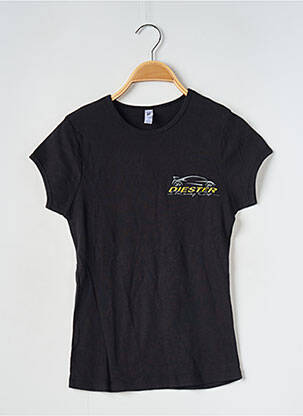 Tricou serigrafie mâneci scurte negru BELLA femeie