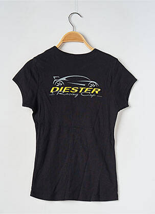 Tricou serigrafie mâneci scurte negru BELLA femeie