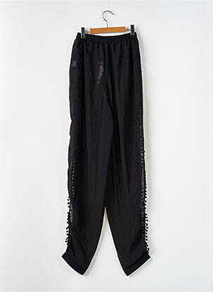 Pantalon drept țesătură crep talie înaltă negru BOOHOO femeie