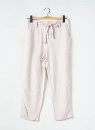 Pantalon drept talie înaltă talie înaltă bej MANGO femme