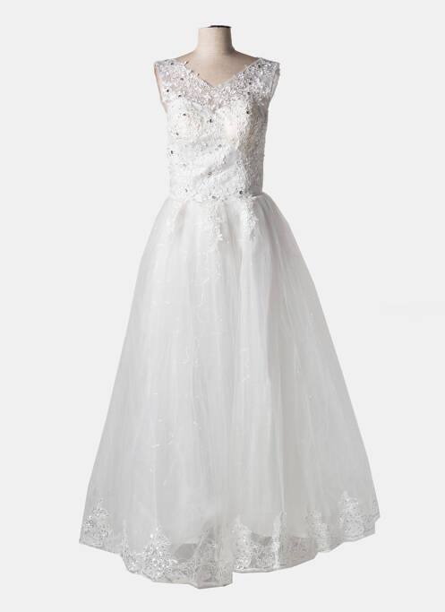 Rochie de mireasă alb SANS MARQUE femeie