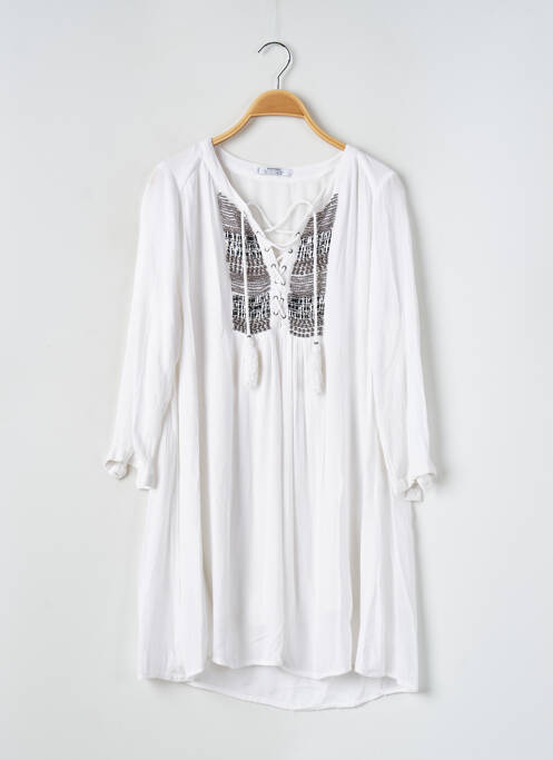 Rochie scurtă alb MANGO femeie