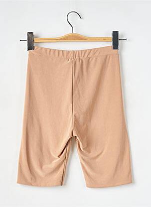 Pantalon de ciclism efect material satinat talie înaltă culoare piersică PRETTY LITTLE THING femeie