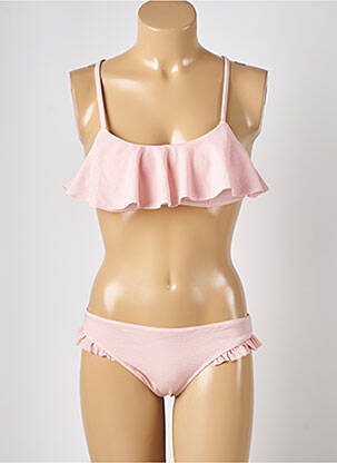 Costum de baie din două piese elasticitate top sutien modelat roz UNDIZ femeie
