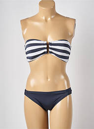 Costum de baie din două piese elasticitate top bentiță gri MASSIMO femeie