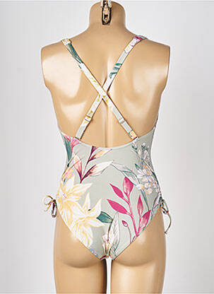 Costum de baie dintr-o singură piesă efect material satinat sutien cu susținere înaltă și burete detașabil verde TRIUMPH femeie