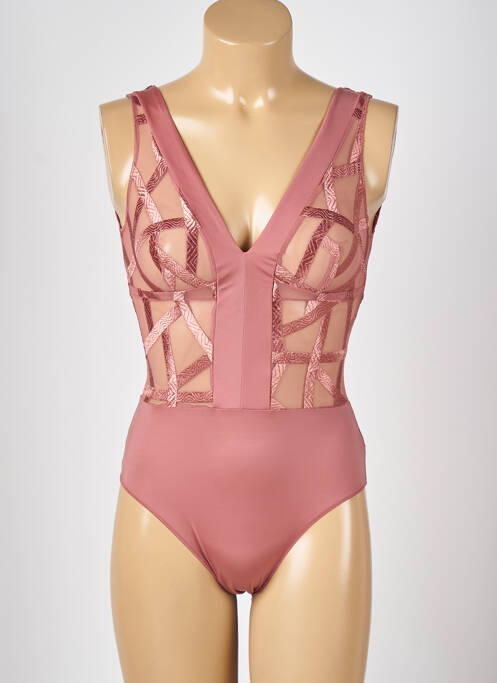 Body de lenjerie roz LOUISA BRACQ femeie