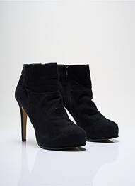 Botine/ghete vârf rotund toc înalt de 10cm și mai mult negru TIMELESS femme