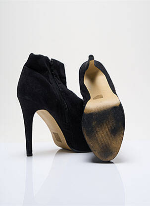 Botine/ghete vârf rotund toc înalt de 10cm și mai mult negru TIMELESS femeie