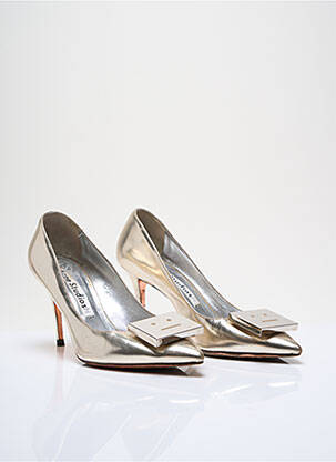 Pantofi cu toc auriu ACNE STUDIOS femeie