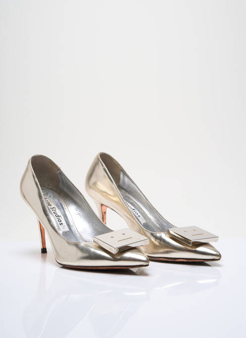 Pantofi cu toc auriu ACNE STUDIOS femeie