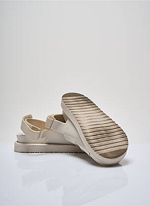 Sandale/pantofi decupați material neted toc de 4 la 6 cm bej H&M femeie