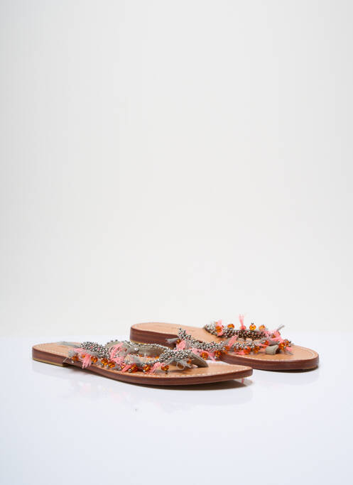 Șlapi argintiu AMBRE BABZOE femeie