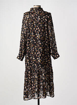 Rochie midi imprimeu fantezie mâneci lungi negru MOLLY BRACKEN femeie