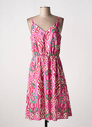 Rochie midi roz C'EST BEAU LA VIE femeie