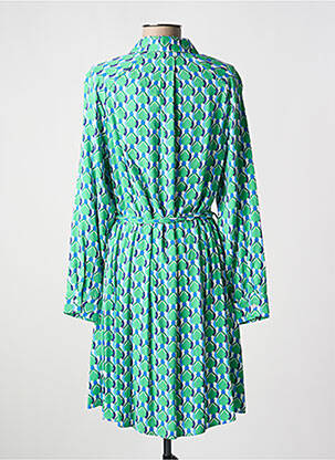 Rochie midi croială fluidă mâneci lungi verde C'EST BEAU LA VIE femeie