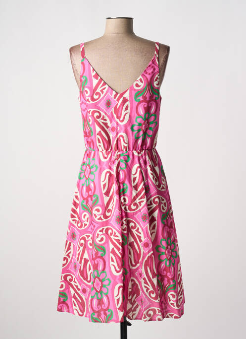 Rochie midi roz C'EST BEAU LA VIE femeie