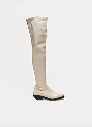Cizme peste genunchi bej TRUFFLE femeie
