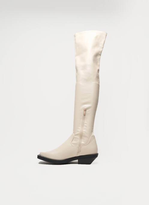 Cizme peste genunchi bej TRUFFLE femeie