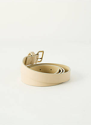 Curea efect material satinat bej SANS MARQUE femeie