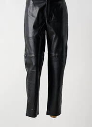 Pantalon drept închidere cu fermoar sub clapetă cu cârlig talie înaltă negru ARTLOVE femeie