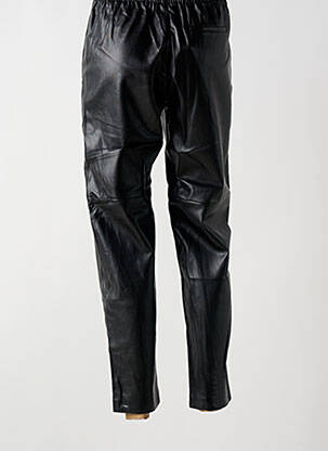 Pantalon drept închidere cu fermoar sub clapetă cu cârlig talie înaltă negru ARTLOVE femeie